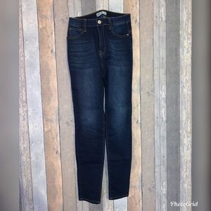 Fashion Nova High Waisted Dark Wash Jeans